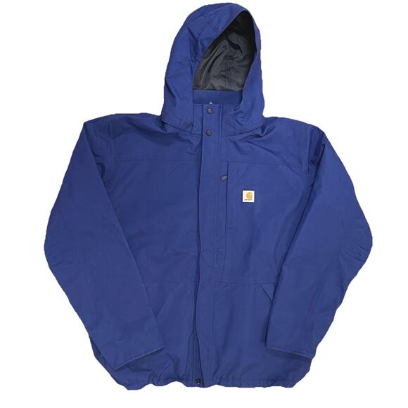 Carhartt Shoreline Storm Defender Jacket Mens 2XL Blue Loose Fit Heavyweight - Picture 1 of 5